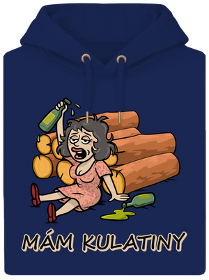 Mám kulatiny unisex mikina premium Navy