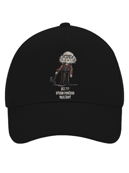 Neklidný - vlastní text kšiltovka baseballka Black
