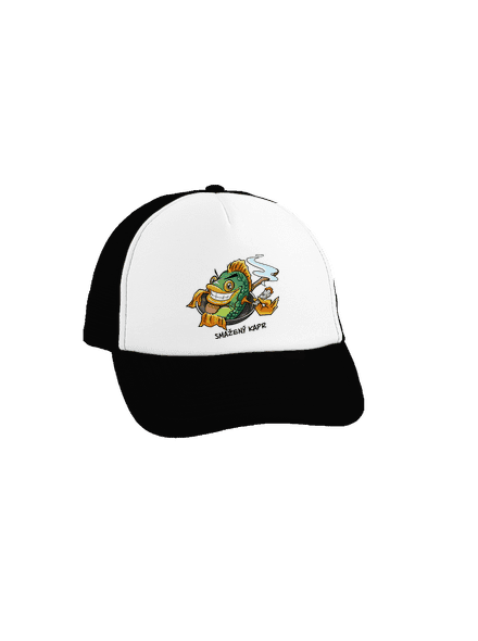 Smažený kapr kšiltovka truckerka Black cap