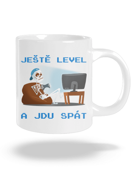 Ještě level velký hrnek White