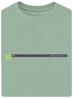 NYX lišta unisex tričko oversized Sage