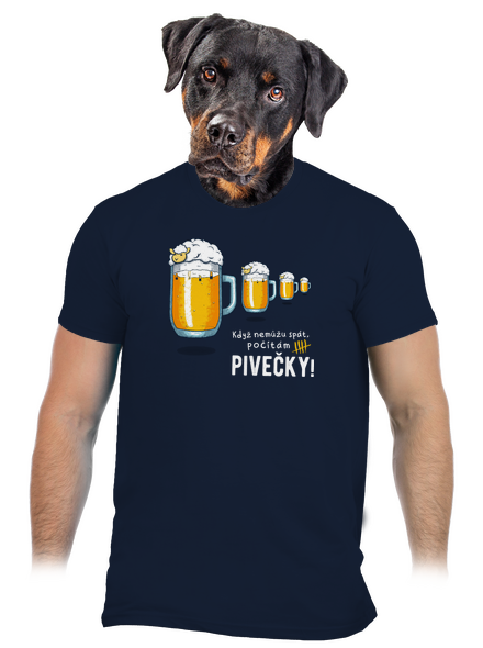 Pivečka pánské tričko Navy