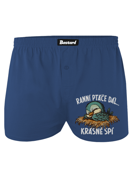 Ranní ptáče spí pánské trenky Blue