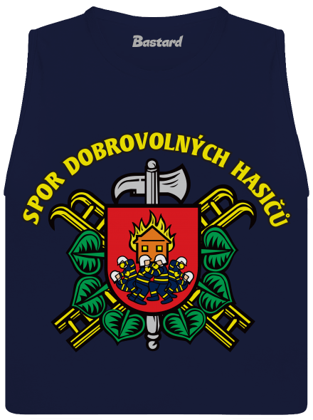 Spor dobrovolných hasičů dámské tílko volné Navy