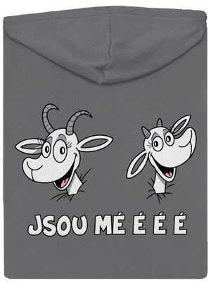 Kozy Jsou méééé dámská mikina na zip Steel Gray