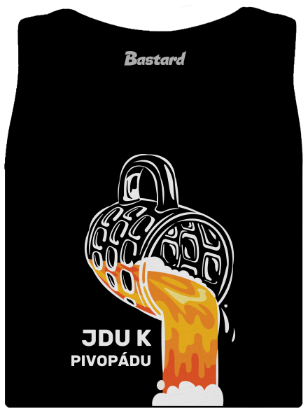 Pivopád dámské tílko klasické Black