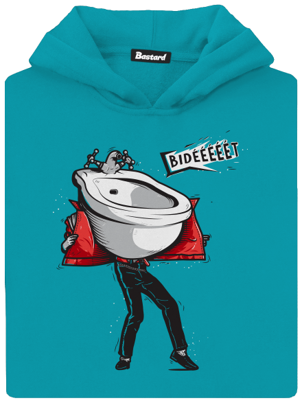Bidet dětská mikina klokanka Hawaiian Blue