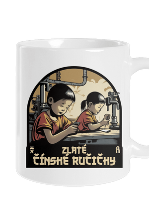 Zlaté čínské ručičky klasický hrnek White