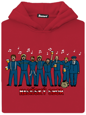 Hasičský sbor dětská mikina klokanka Fire Red