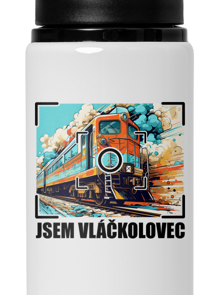 Jsem vláčkolovec lahev na vodu White