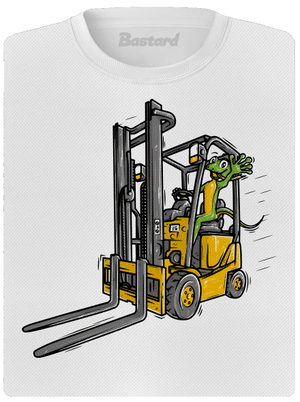 Ještěrka  dámské sportovní tričko White