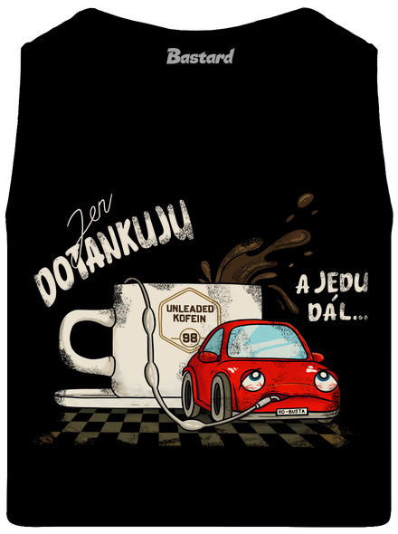 Dotankuju a jedu pánské tílko Black