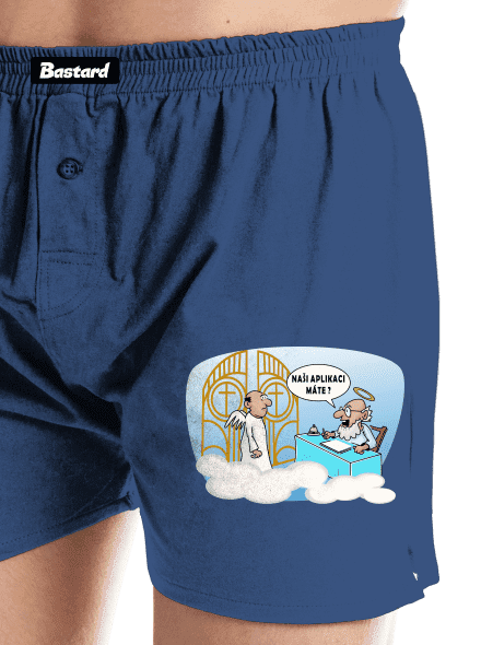Nebeská aplikace pánské trenky Blue