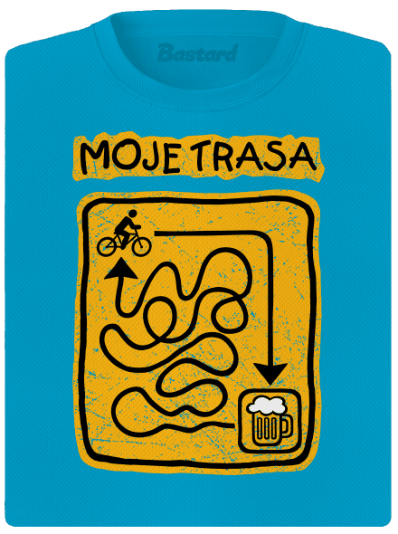 Moje trasa dámské sportovní tričko Blue Atol