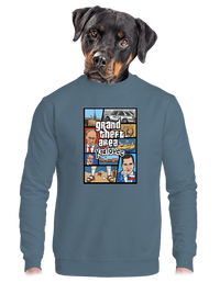 unisex mikina bez kapuce