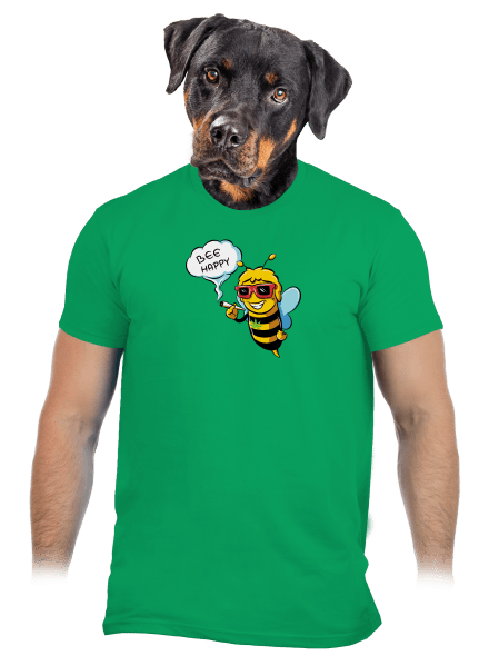 Bee happy pánské tričko Kelly Green
