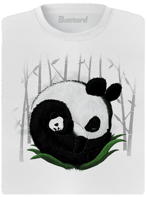 Dvě spící pandy dámské sportovní tričko White