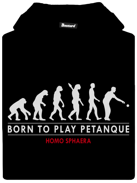 Born to play petanque dětská mikina klokanka Black