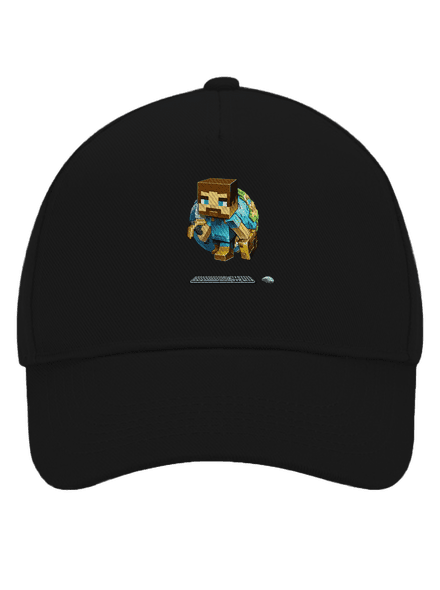 B17: Minecraft kšiltovka baseballka Black