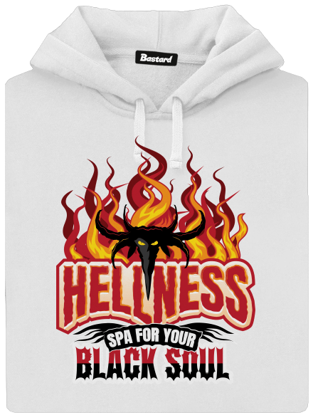 Hellness dámská mikina klokanka White