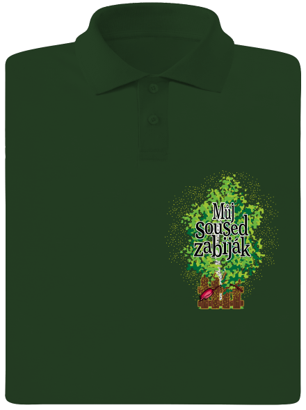 Můj soused zabiják pánská polokošile Bottle Green Mal