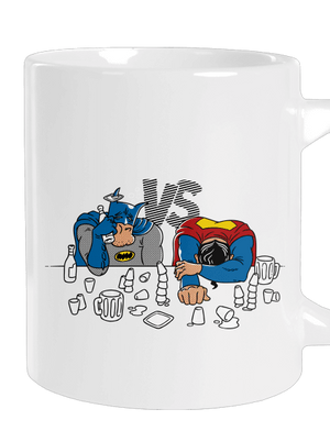 Souboj superhrdinů velký hrnek White