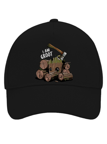 I Am Groot kšiltovka baseballka Black