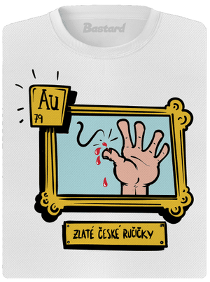 Zlaté české ručičky dámské sportovní tričko White