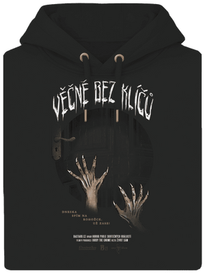 B13: Věčně bez klíčů unisex mikina premium Dark Black