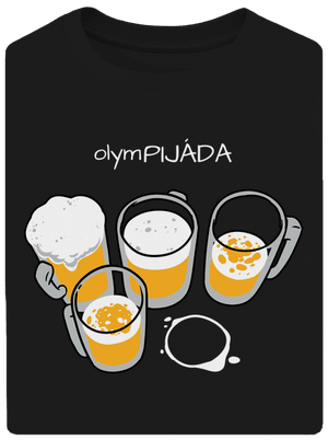 Pijáda unisex tričko oversized Black