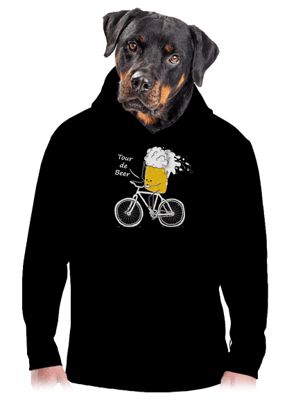 Tour de beer pánská mikina klokanka Black