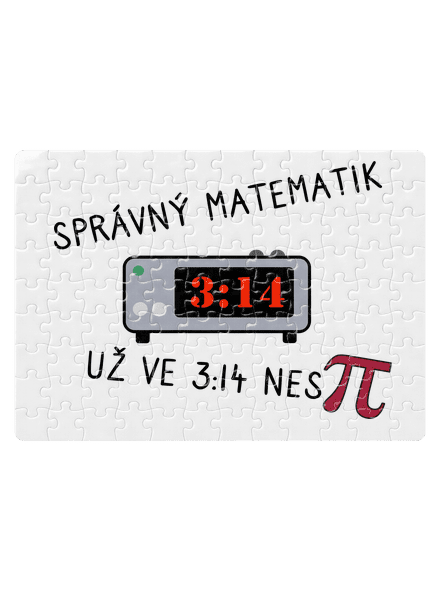 Matematik nespí puzzle White