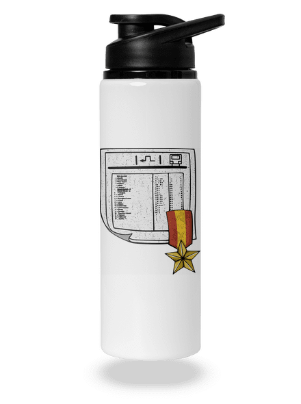 Jízdní řád lahev na vodu White