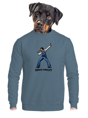 unisex mikina bez kapuce