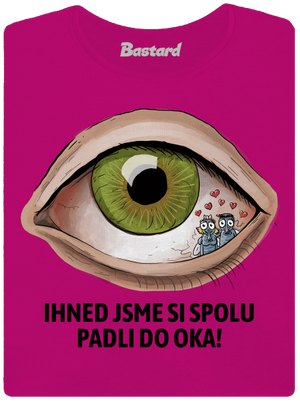 Padli do oka dámské tričko Fuchsia Red