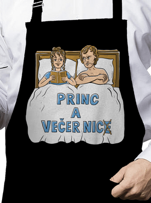 Princ a Večer nic zástěra Black