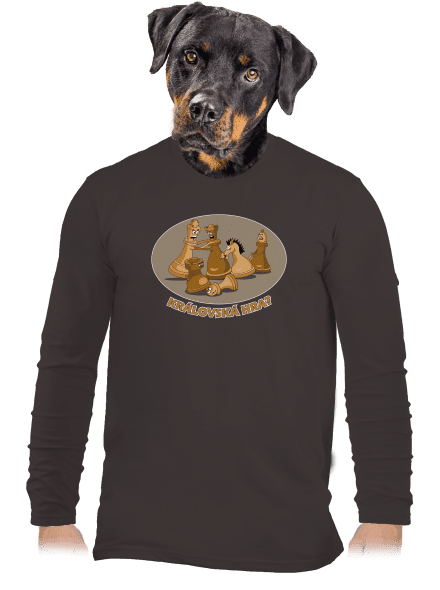 Královská hra pánské dlouhý rukáv Bear Brown