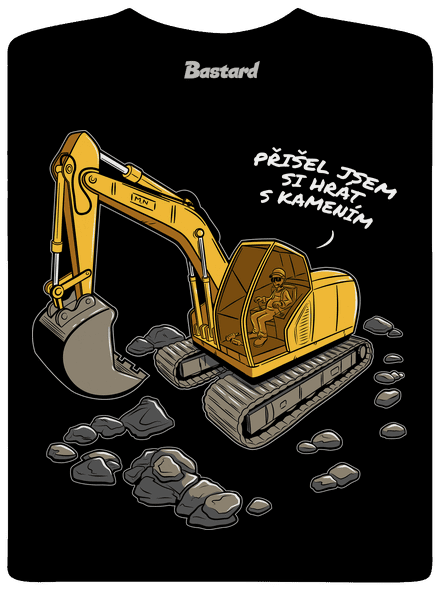 Hrát s kamením pánské dlouhý rukáv Black