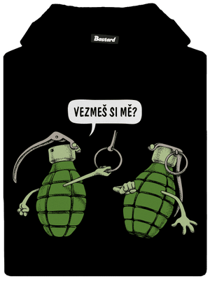 Granáty dětská mikina klokanka Black