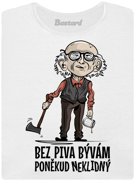 Neklidný bez piva dámské tričko White