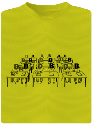 Cimrman: Debil, blbeček pánské sportovní tričko Neon Yellow