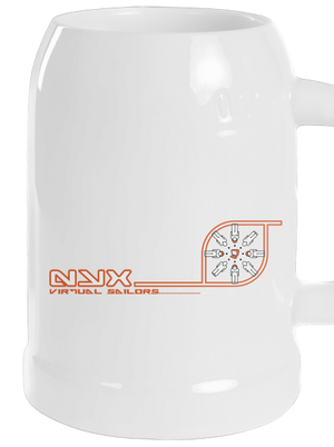 NYX Virtual Sailors půllitr White