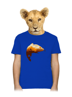 Kapitální úlovek dětské tričko Royal Blue