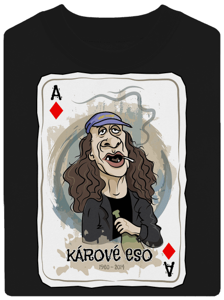 Kárové eso Jirky Káry unisex mikina bez kapuce Black