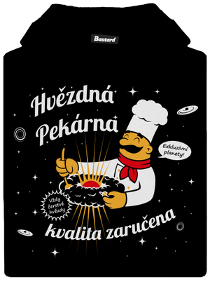 Hvězdná pekárna dětská mikina klokanka Black