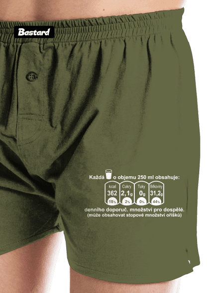 Nutriční hodnoty pánské trenky Khaki