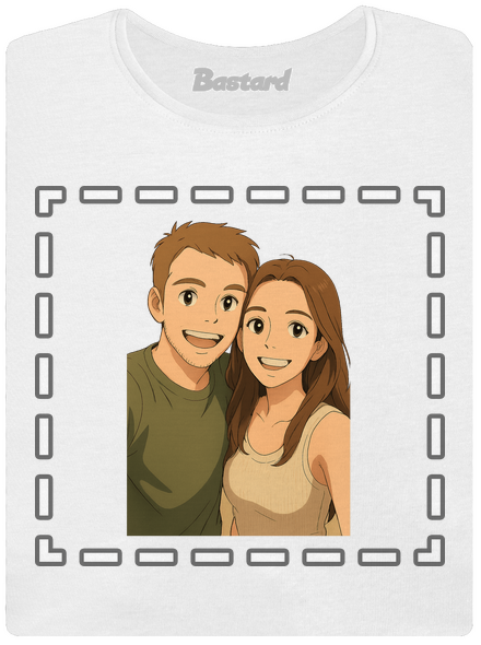 Ghibli efekt z vlastní fotky dámské tričko premium White