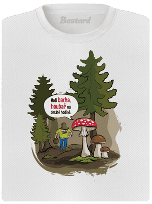 Bacha houbař dámské sportovní tričko White