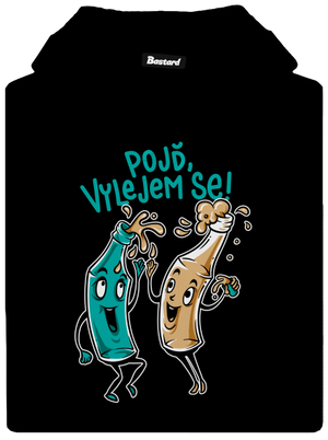 Vylitý dámská mikina klokanka Black