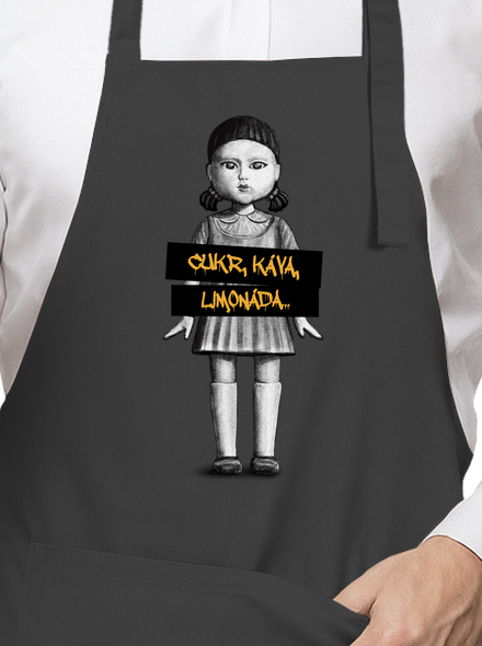 Cukr, káva, limonáda zástěra Dark Grey